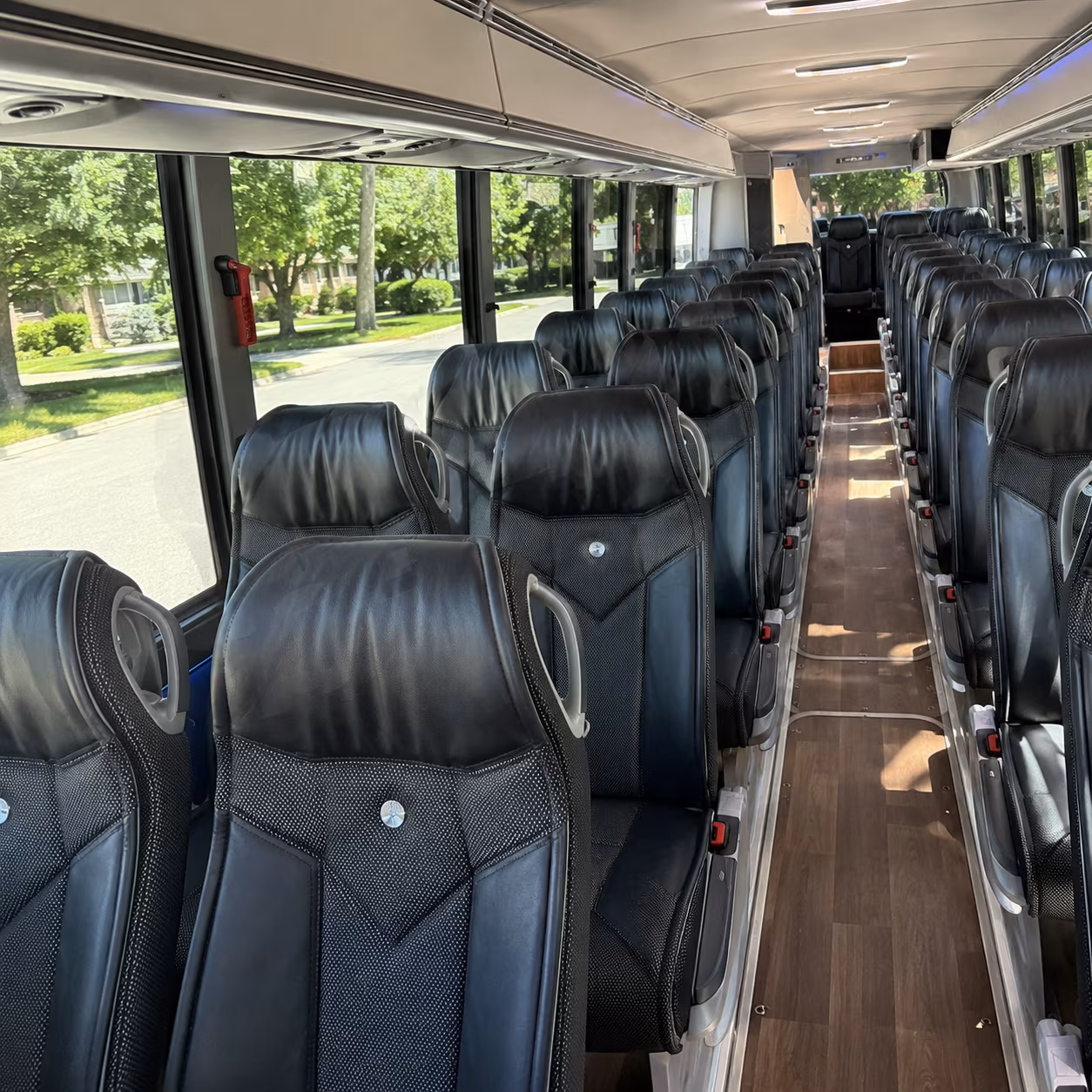 oxnard charter bus services interior